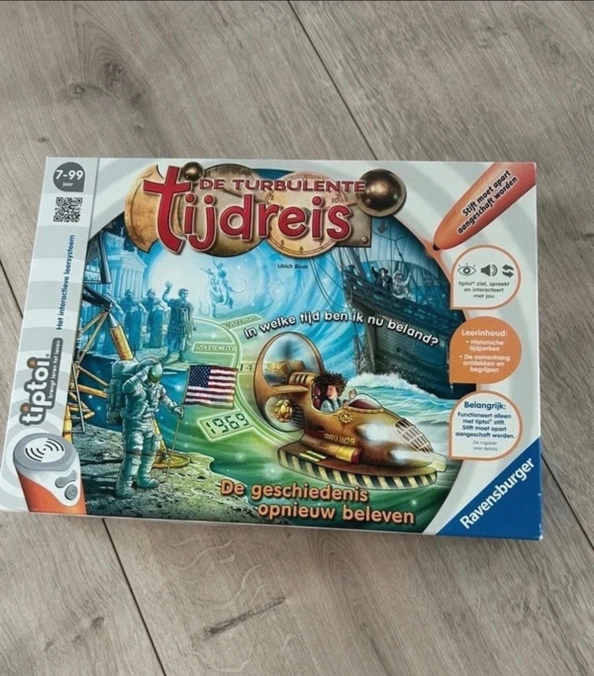 Tiptoi De Turbulente Tijdreis - Educatief Gezelschapsspel, Een of twee spelers, Verzenden, Zo goed als nieuw