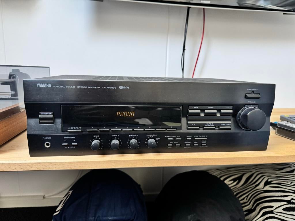 Yamaha RX-496RDS Tuner-Versterker met subliem geluid, Audio, Tv en Foto, Cassettedecks, Ophalen, Overige merken