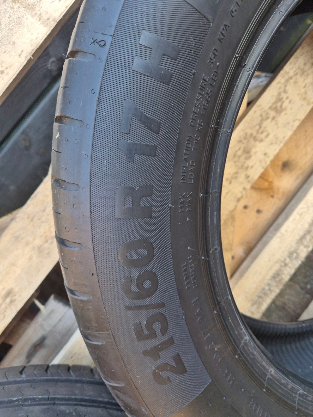 set zomerbanden continental, Auto diversen, Ophalen, Gebruikt