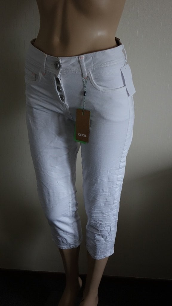 nieuwe witte CECIL driekwarts broek, Kleding | Dames, Verzenden, Wit, Nieuw, W27 (confectie 34) of kleiner