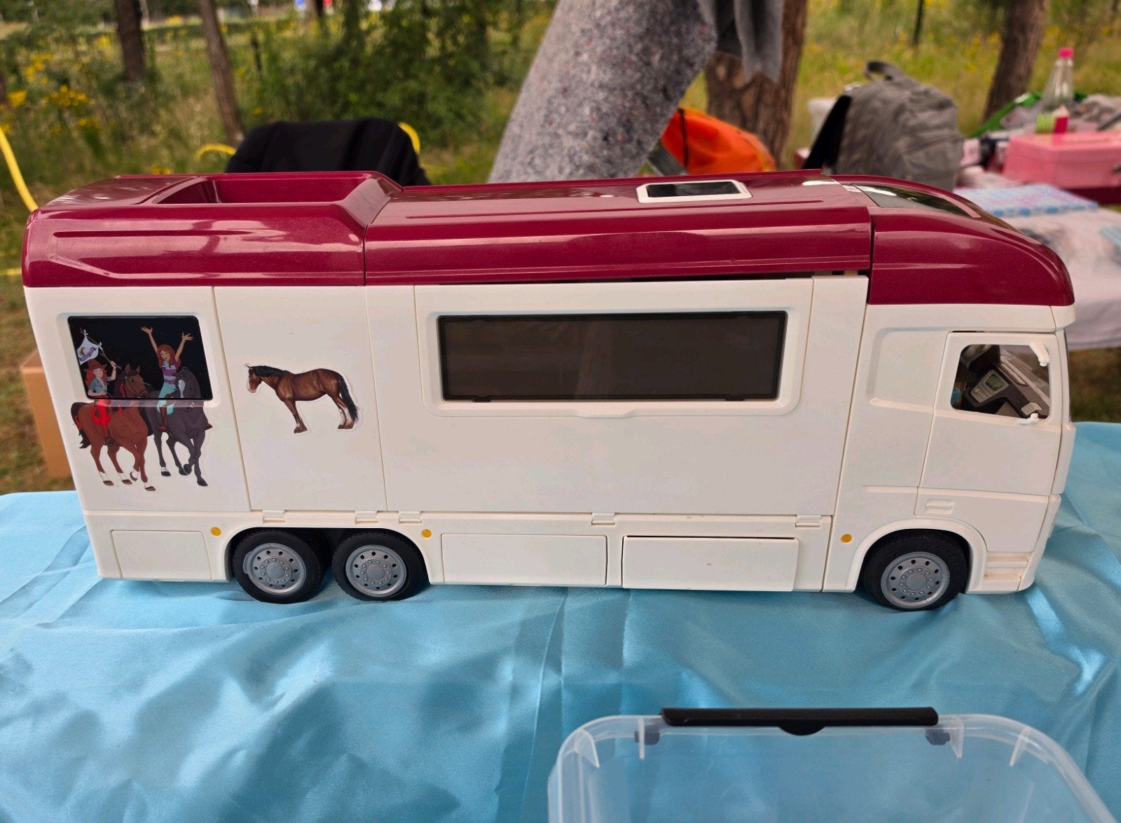 Schleich vrachtwagen, Ophalen, Gebruikt, Paard, Beeldje of Figuurtje