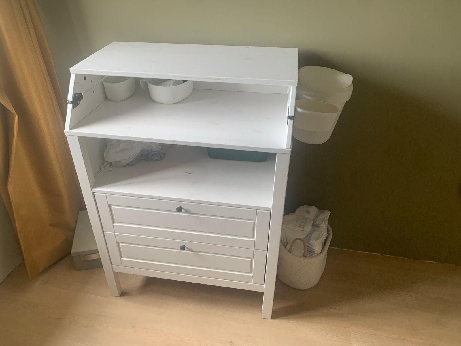 Ikea Sundvik Commode - Wit, Inklapbaar, Ophalen, Gebruikt, 50 tot 70 cm, 75 tot 100 cm