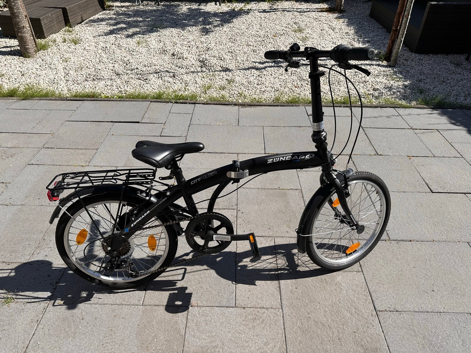 Zündapp City Glider opvouwbare fiets 20 inch, Overige merken, 20 inch of meer, Velgrem, Versnellingen