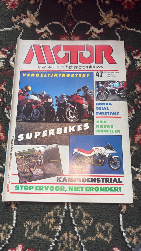 Motor Magazine 23 november 1984 - Superbikes Vergelijking, Ophalen of Verzenden, Gelezen, Algemeen