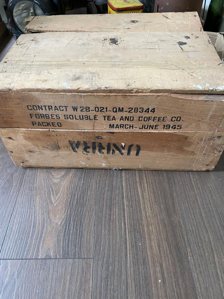 US kist oplos koffie 1945, Verzamelen, Militaria | Tweede Wereldoorlog, Ophalen of Verzenden, Amerika