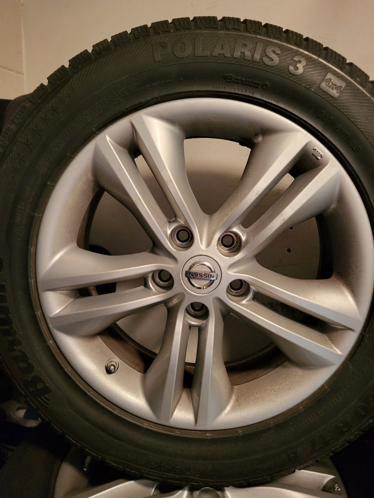 WINTER BANDEN VELGEN  NISSAN QASHQAI, Auto-onderdelen, Banden en Velgen, Ophalen, 215 mm, 17 inch, Winterbanden
