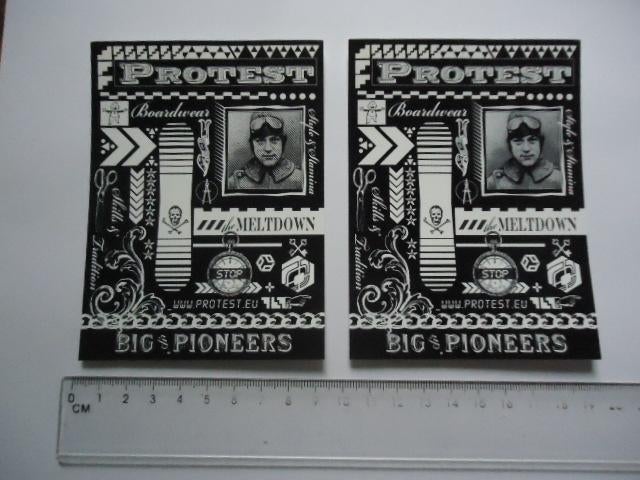 sticker PROTEST Boardwear skate board snowboard outdoor, Verzenden, Zo goed als nieuw
