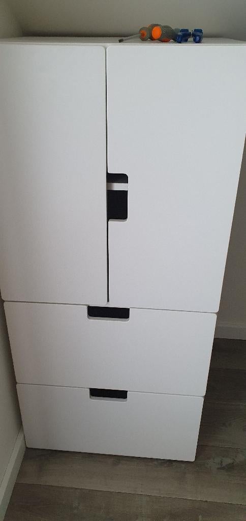 Kast wit, Huis en Inrichting, Kasten | Kledingkasten, Ophalen, Gebruikt, 100 tot 150 cm, 50 tot 100 cm