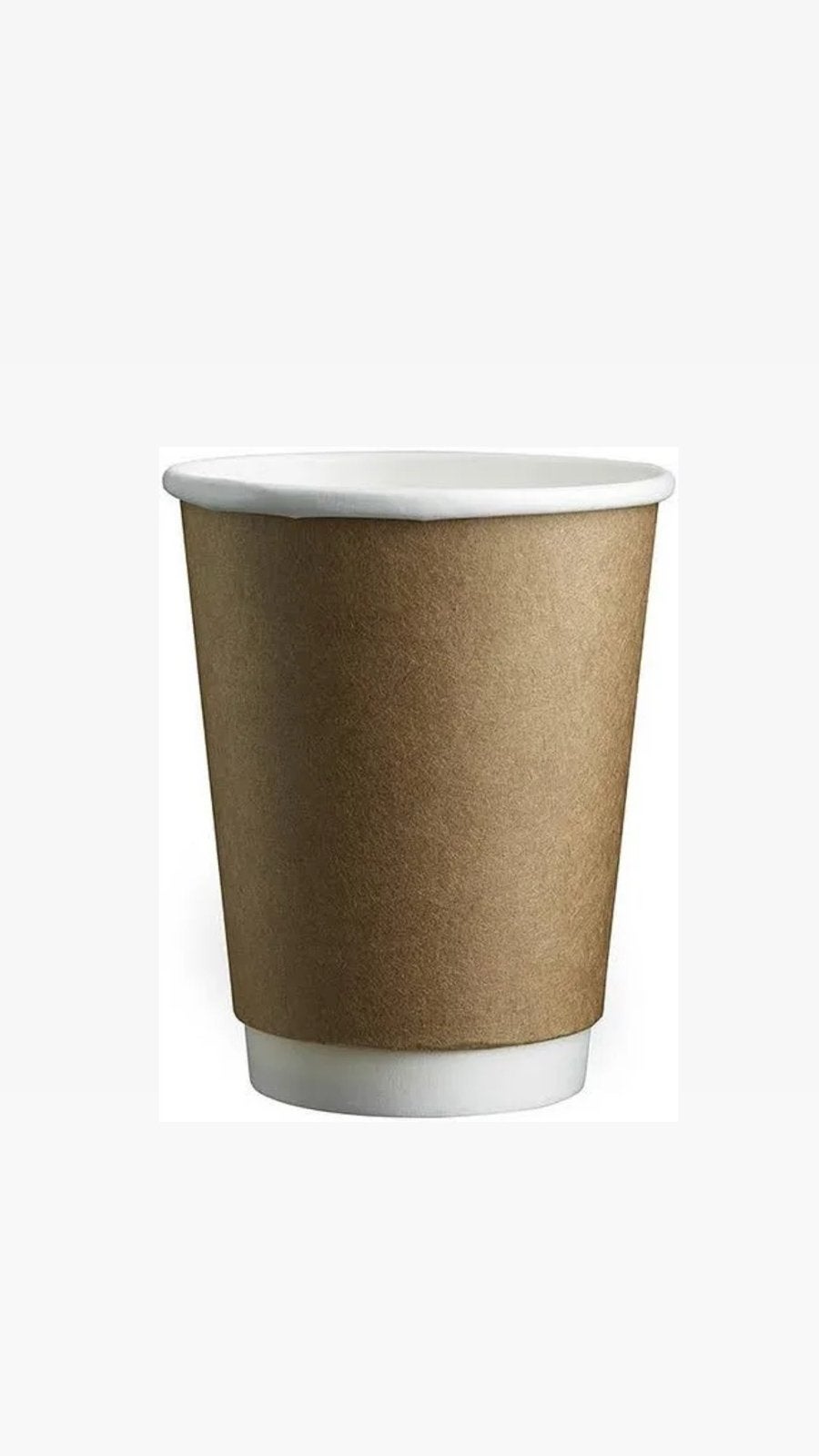Kartonnen koffiebeker - Bruin/Wit 500 stuks, Ophalen, Overige typen, Nieuw, Papier/karton