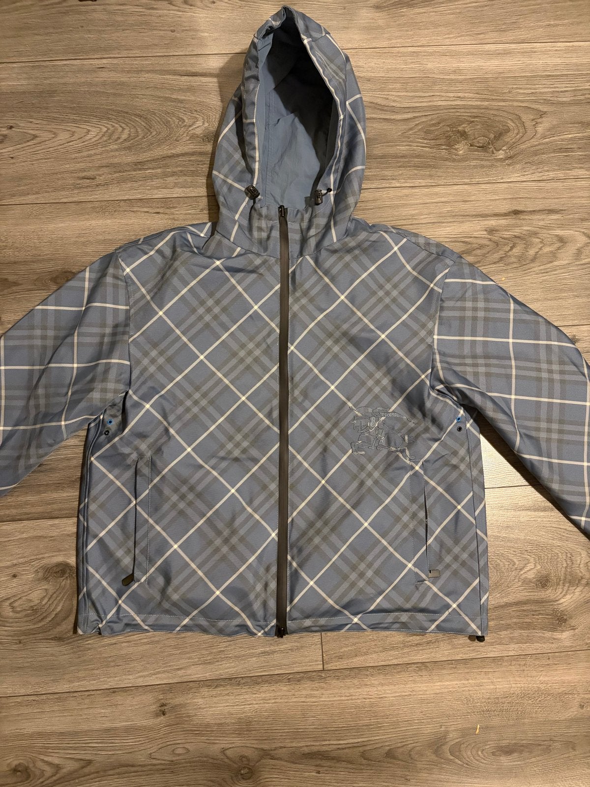 Burberry Zomerjasje/Windbreaker - Dubbelzijdig - Maat S, Ophalen of Verzenden, Nieuw, Maat 46 (S) of kleiner, Blauw