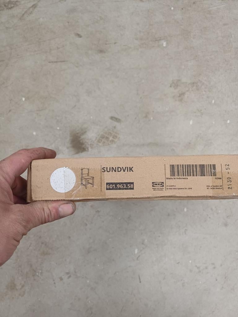 IKEA SUNDVIK Kinderstoel, wit - Nieuw in doos, Ophalen, Nieuw, Overige typen