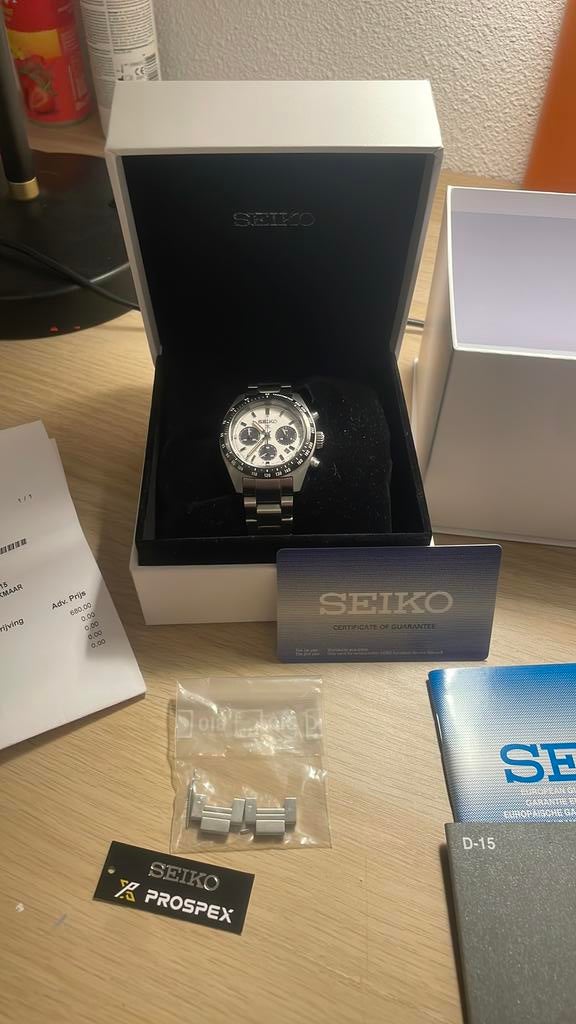 Seiko Prospex Solar Chronograaf Te Koop, Sieraden, Tassen en Uiterlijk, Horloges | Heren, Ophalen, Staal, Polshorloge, Zo goed als nieuw