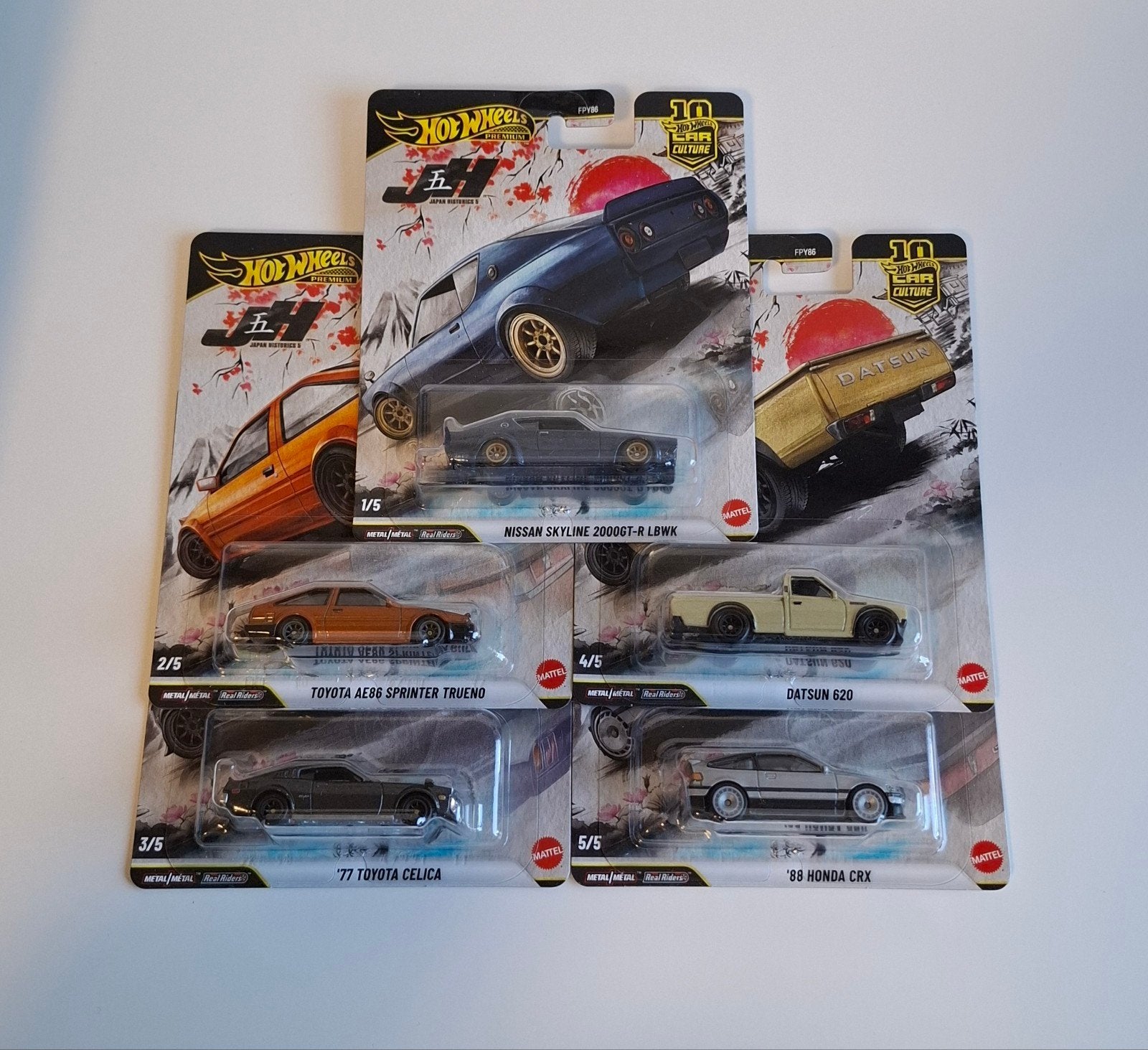 Hot Wheels Premium Car Culture Japan Historics 5 set, Verzenden, Nieuw, Auto