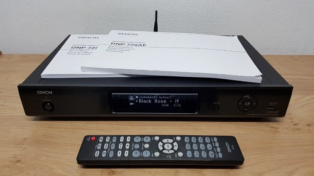 Denon DNP720AE Netwerk Audiospeler met AirPlay, Ophalen, Zo goed als nieuw, Analoog