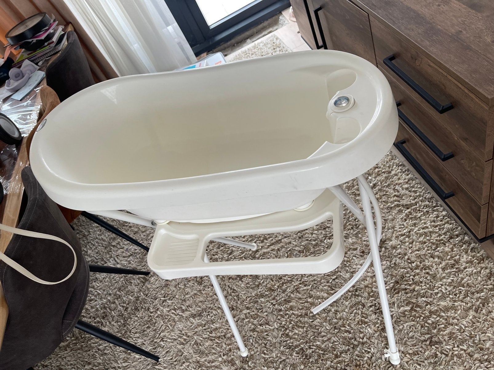 Bebe-jou babybadje met standaart evt. Ook zitje, Kinderen en Baby's, Badjes en Verzorging, Ophalen, Zo goed als nieuw
