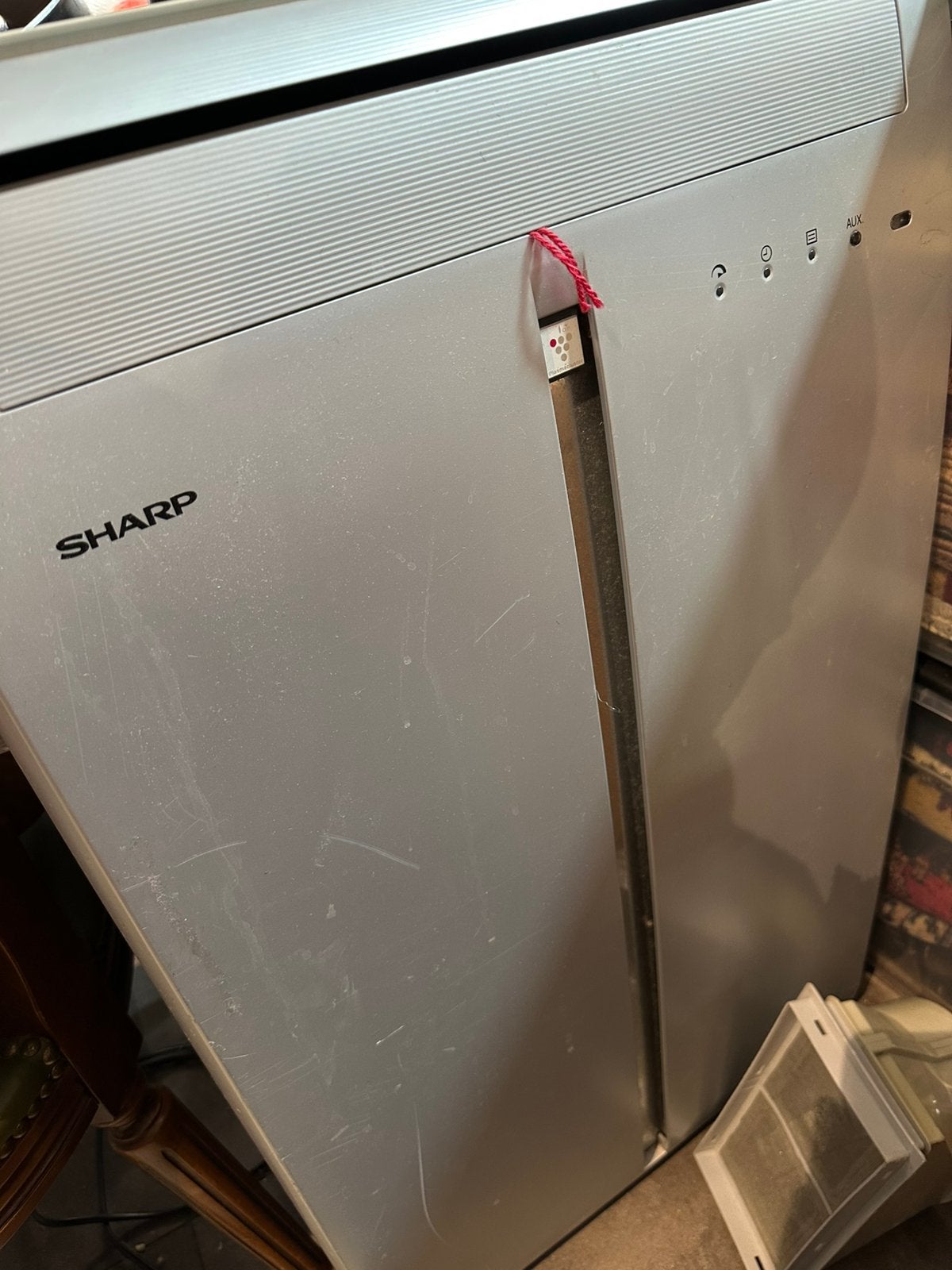 Sharp mobile airco goed werkend, Ophalen, Minder dan 60 m³, 3 snelheden of meer, Zo goed als nieuw