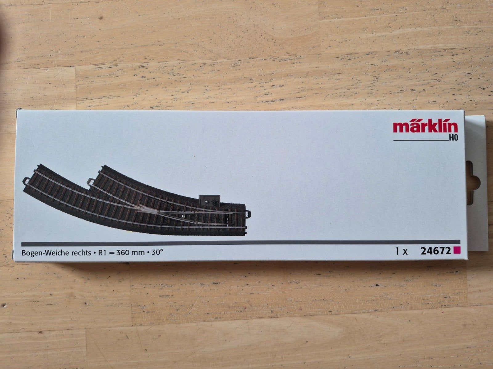 Marklin C-rail wissel (24672), Hobby en Vrije tijd, Modeltreinen | N-Spoor, Overige merken, Gelijkstroom, Nieuw, Rails