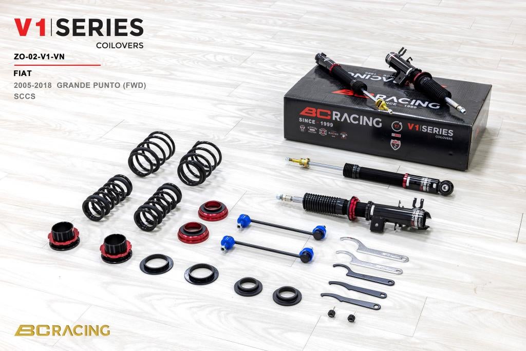 BC Racing schroefset verlaging - Fiat Grande Punto 05-18, Auto diversen, Tuning en Styling, Ophalen of Verzenden