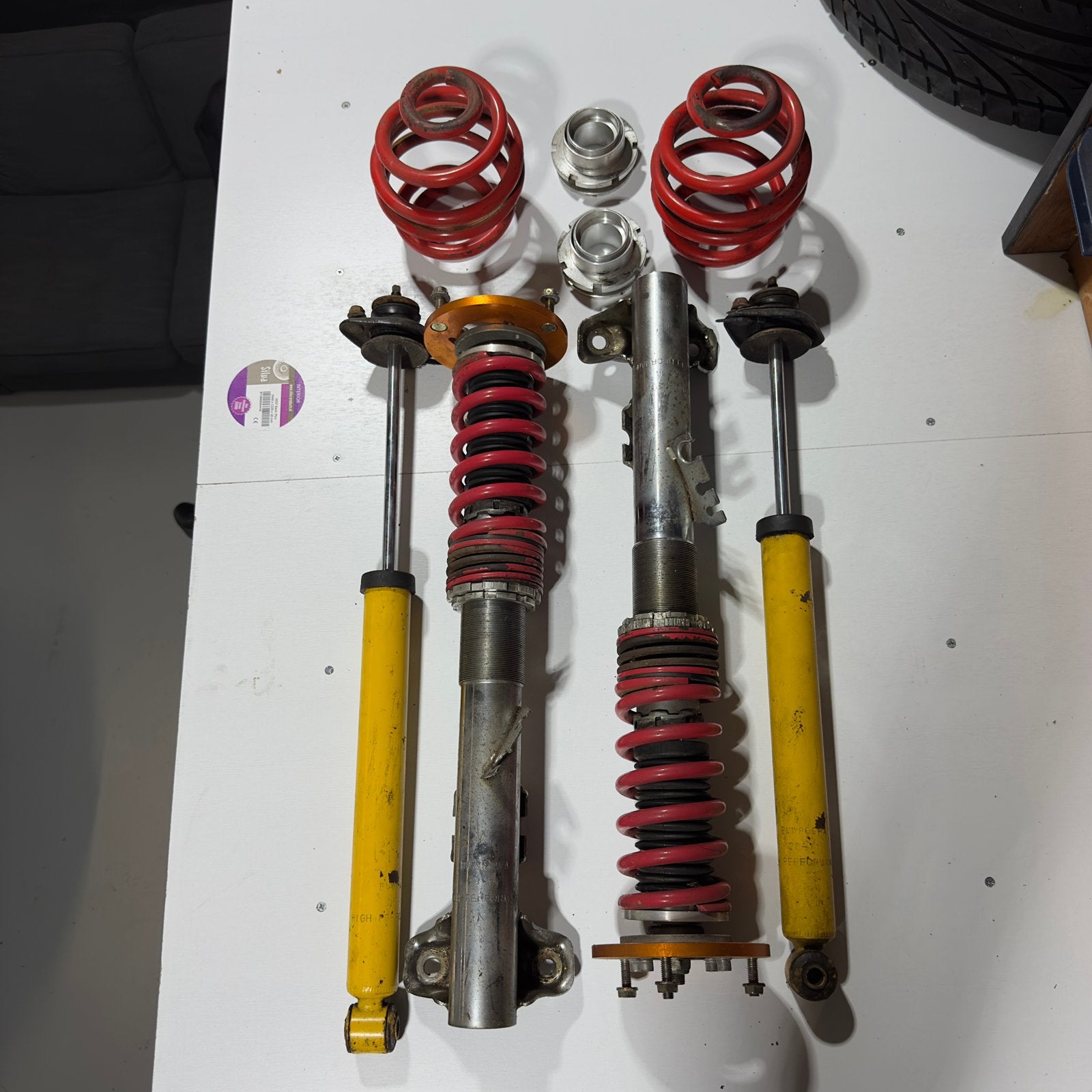 e36 schroefset + maxpeedingrods topmounts, Auto-onderdelen, Ophalen of Verzenden, Gebruikt, BMW
