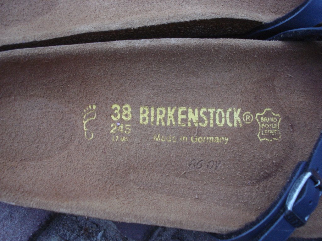 BIRKENSTOCK PIAZZA BLAUW 38 NU GRATIS VERZENDING PER POST, Kleding | Dames, Schoenen, Slippers, Nieuw, Birkenstock, Verzenden