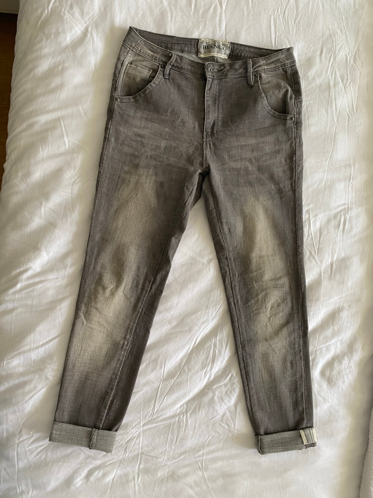 BIANCO Jeans - Grijs/Bruin - Maat W28/W29 (confectie 36), Kleding | Dames, Spijkerbroeken en Jeans, Ophalen of Verzenden, Zo goed als nieuw