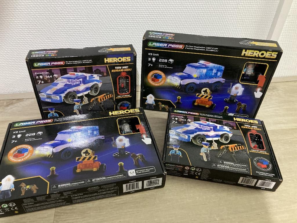 laser pegs heroes 19609 19603 nieuw in doos, Ophalen of Verzenden, Nieuw, Overige merken
