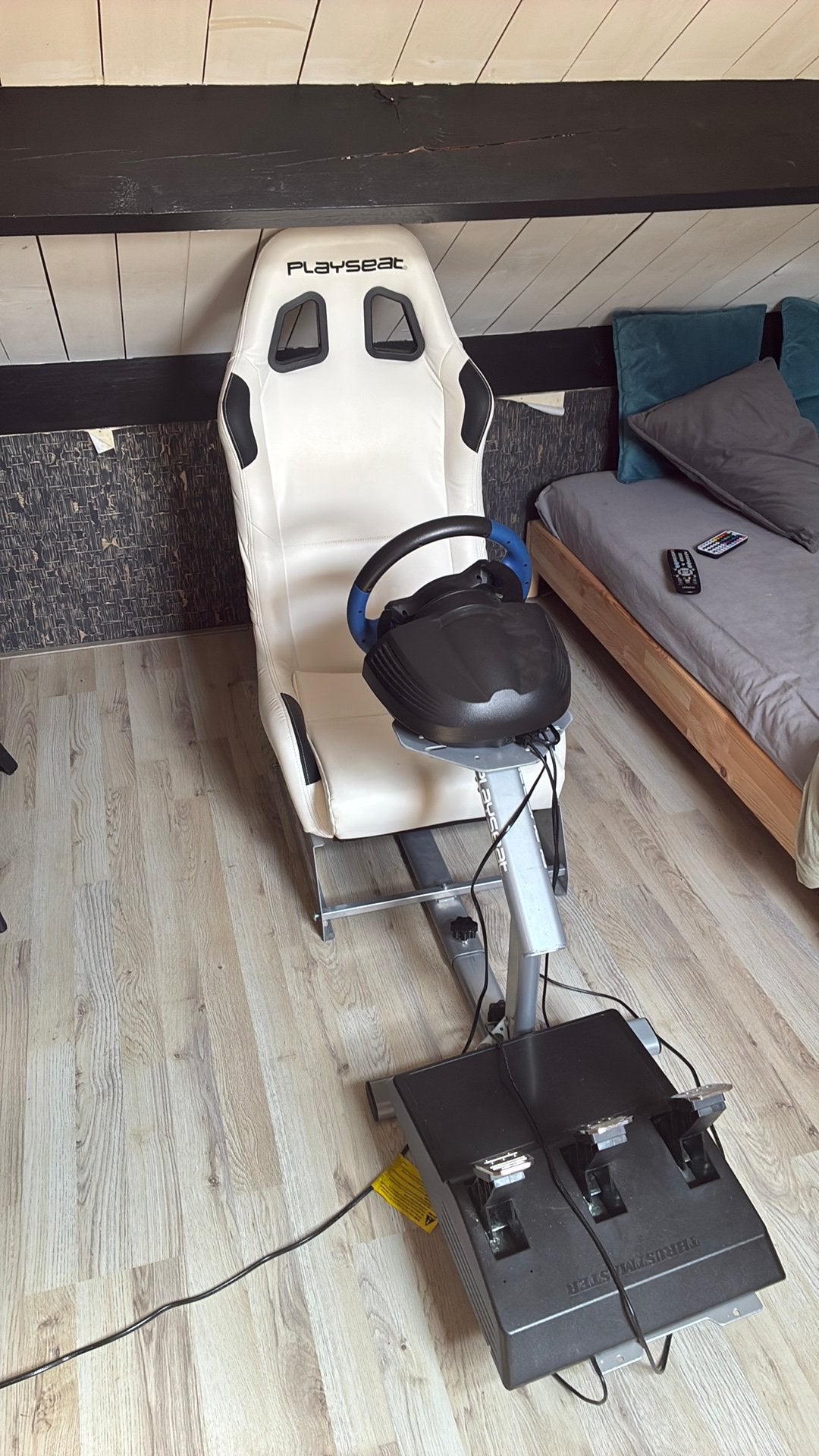 Playseat + Thrustmaster T150 + 3 pedals  | PS5 PS4, Ophalen, PlayStation 4, Zo goed als nieuw, Playseat of Racestoel