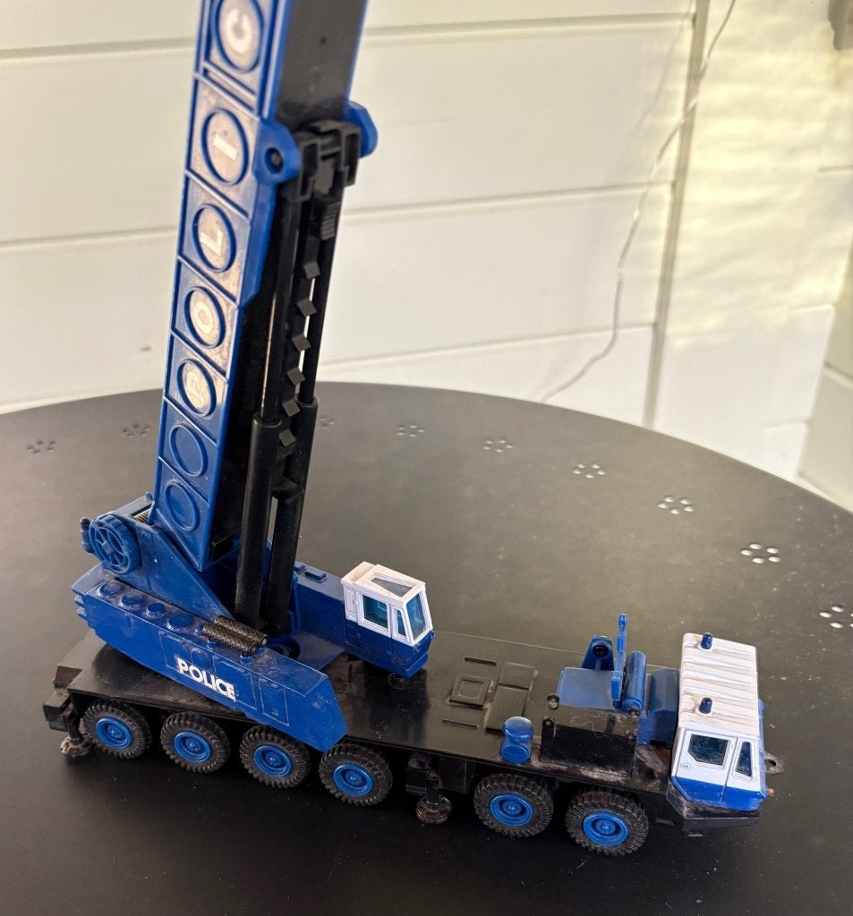 Merkloos Telescoop Kraan POLICE, Ophalen of Verzenden, Gebruikt, Hijskraan, Tractor of Landbouw, Conrad