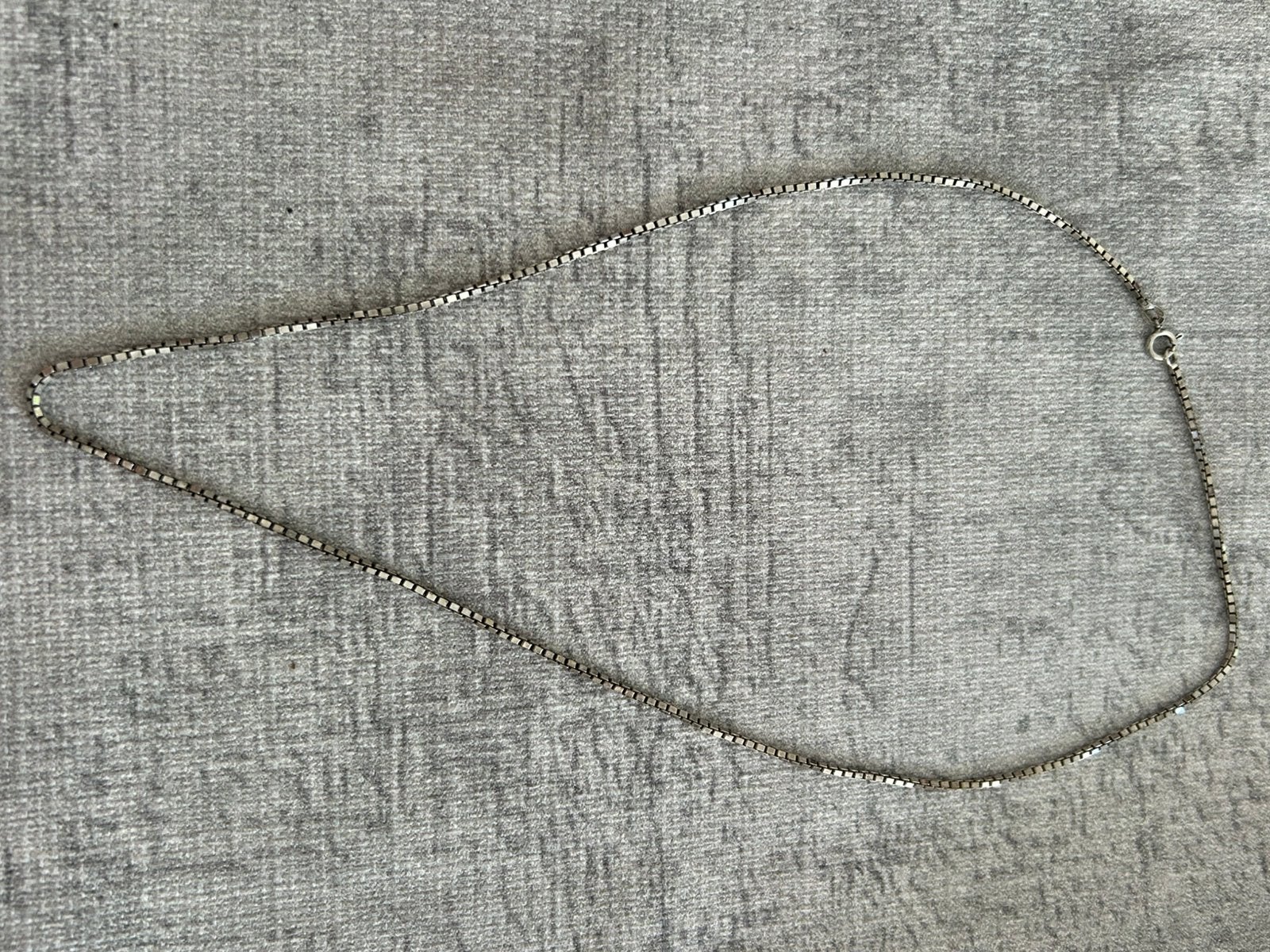 Mooie zilveren ketting venitiaanse schakel, Ophalen of Verzenden, Zo goed als nieuw, Zilver