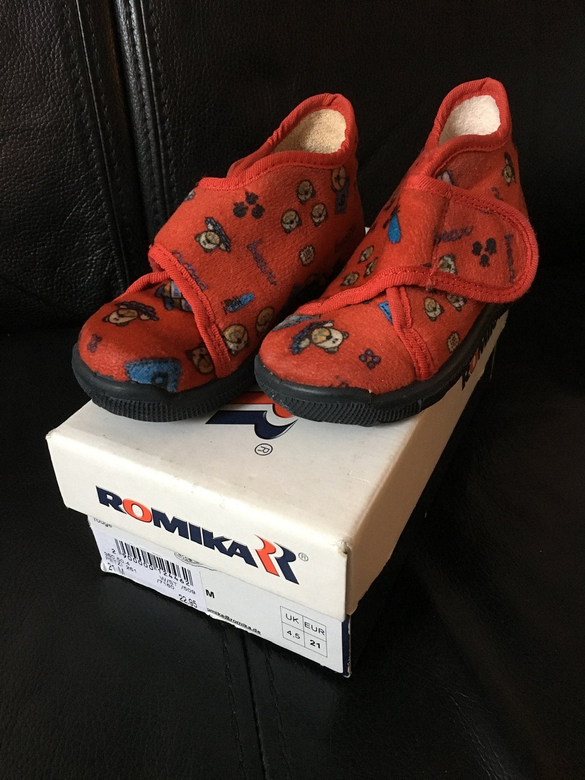 TE KOOP: slofjes van Romika maat 21 voor jongen/meisje, Slofjes, Jongetje of Meisje, Ophalen of Verzenden, Zo goed als nieuw