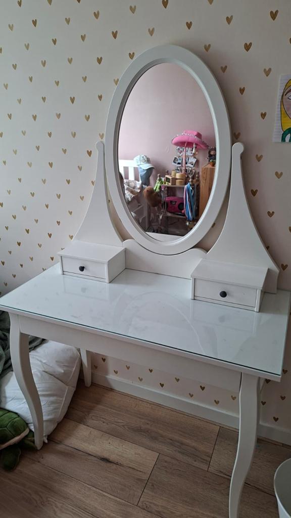 Hemmes kaptafel, Huis en Inrichting, Ophalen, Gebruikt, Hout, 50 tot 100 cm