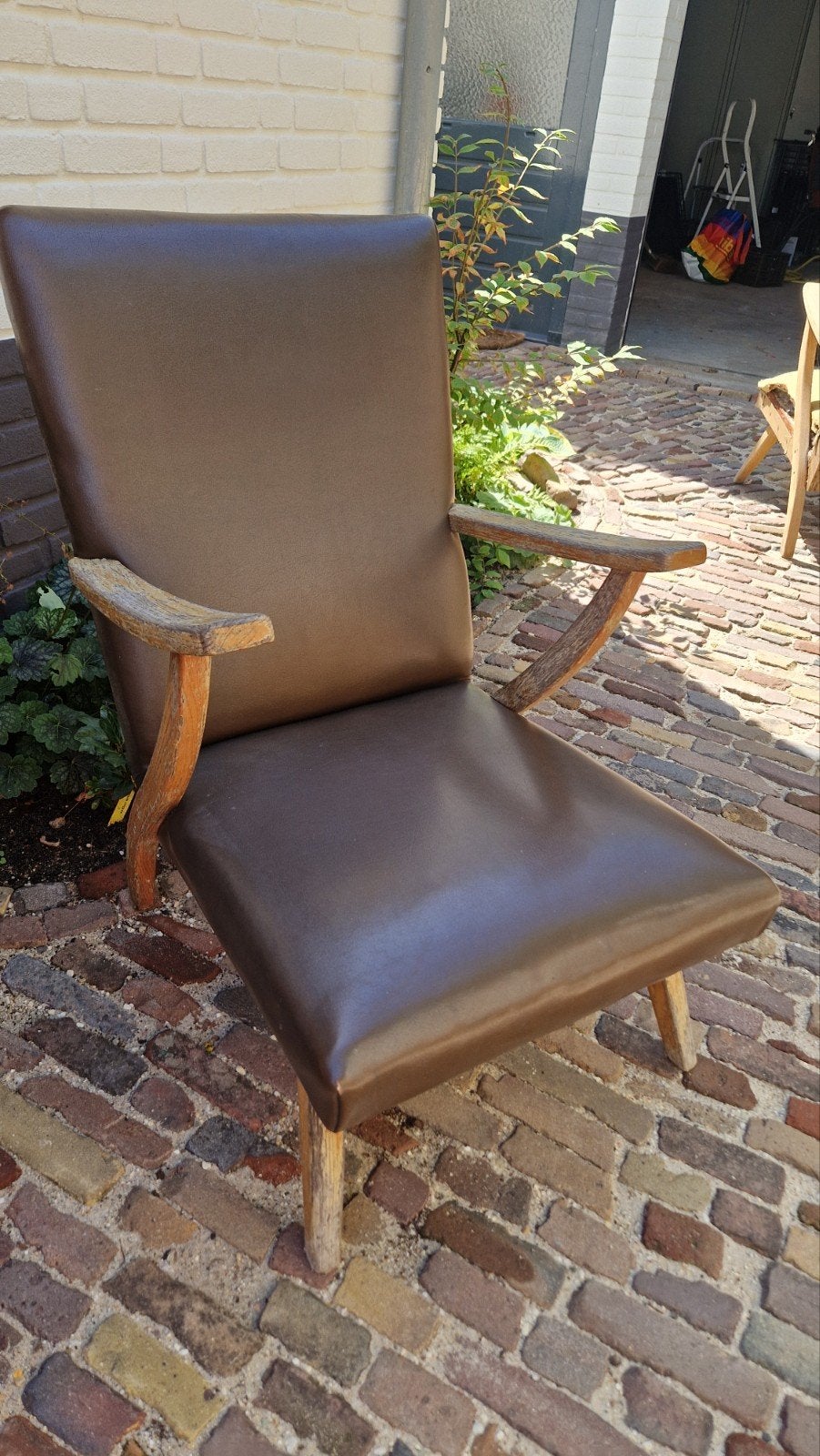 vintage fauteuil (evt 2), Huis en Inrichting, Fauteuils, Ophalen, Gebruikt, Minder dan 75 cm, 50 tot 75 cm