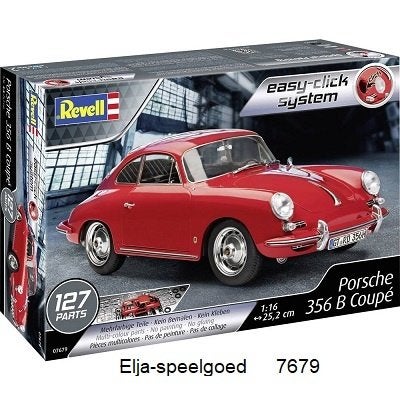 Revell Porsche 356 cope EASY-Click 7679 bouwdoos 1:16, Auto, Revell, Groter dan 1:32, Nieuw