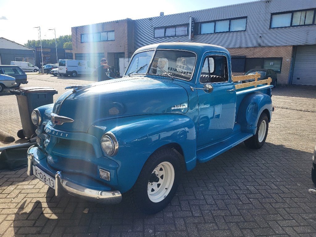 Chevrolet pick-up 1953 Blauw, Auto's, Achterwielaandrijving, Chevrolet, Bruin, Handgeschakeld