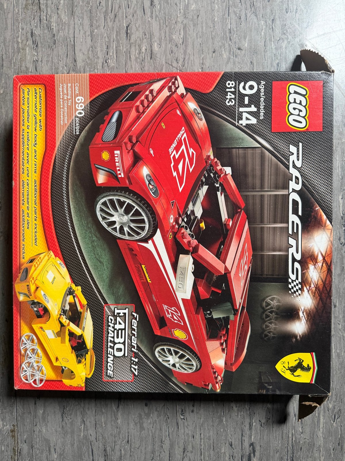 Lego Racers 8143 Ferrari F430 Challenge - Zo goed als nieuw, Lego, Ophalen of Verzenden, Zo goed als nieuw, Racers