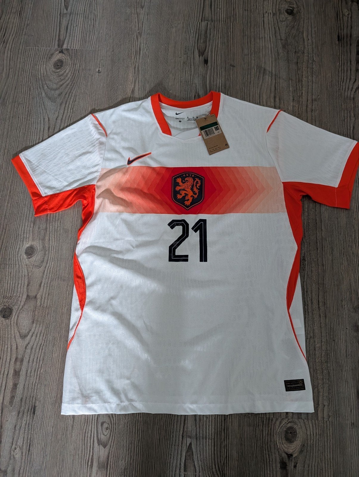 Nederland voetbalshirt (replica) Frenkie de Jong - Maat XL, Verzamelen, Ophalen of Verzenden, Nieuw, Buitenlandse clubs