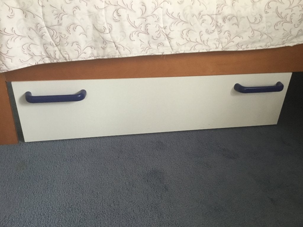 Bedlade, Ophalen, Eenpersoons, Wit, 190 cm of minder