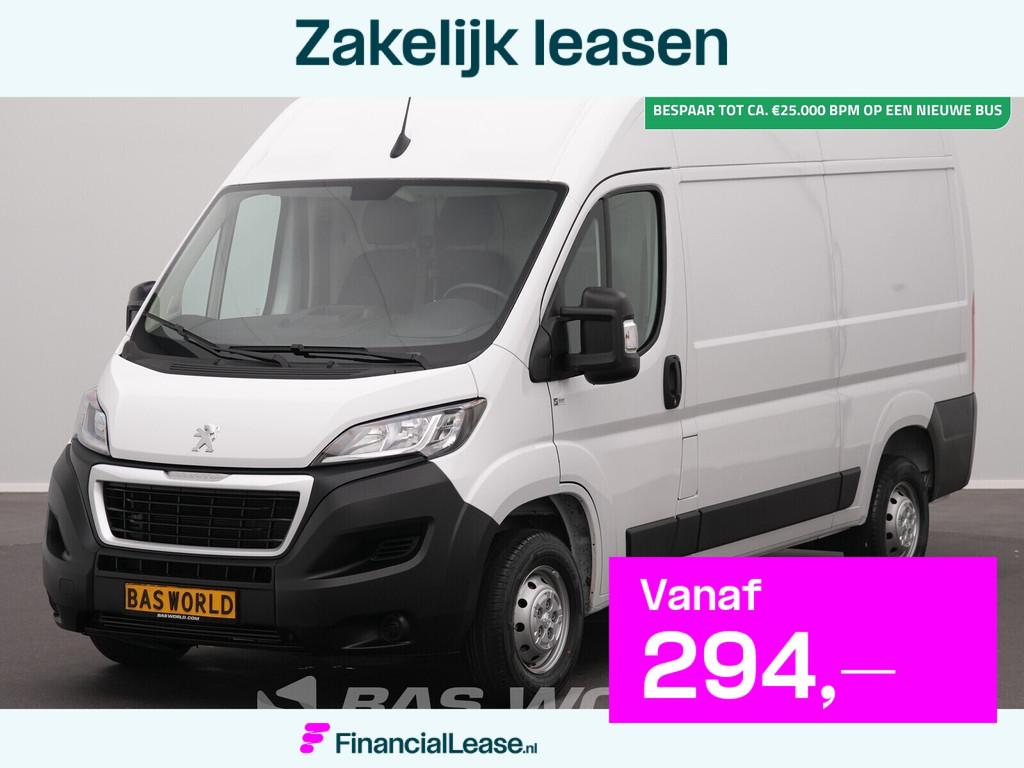 Peugeot Boxer 140PK L2H2 Airco Cruise CarPlay Parkeersensore, Stof, Gebruikt, Euro 6, 4 cilinders