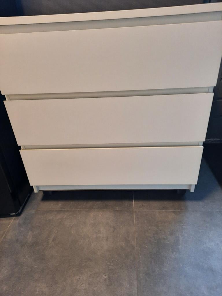 IKEA MALM ladekast met 3 lades, Huis en Inrichting, Kasten | Ladekasten, Gebruikt, 3 of 4 laden, Minder dan 100 cm, Modern