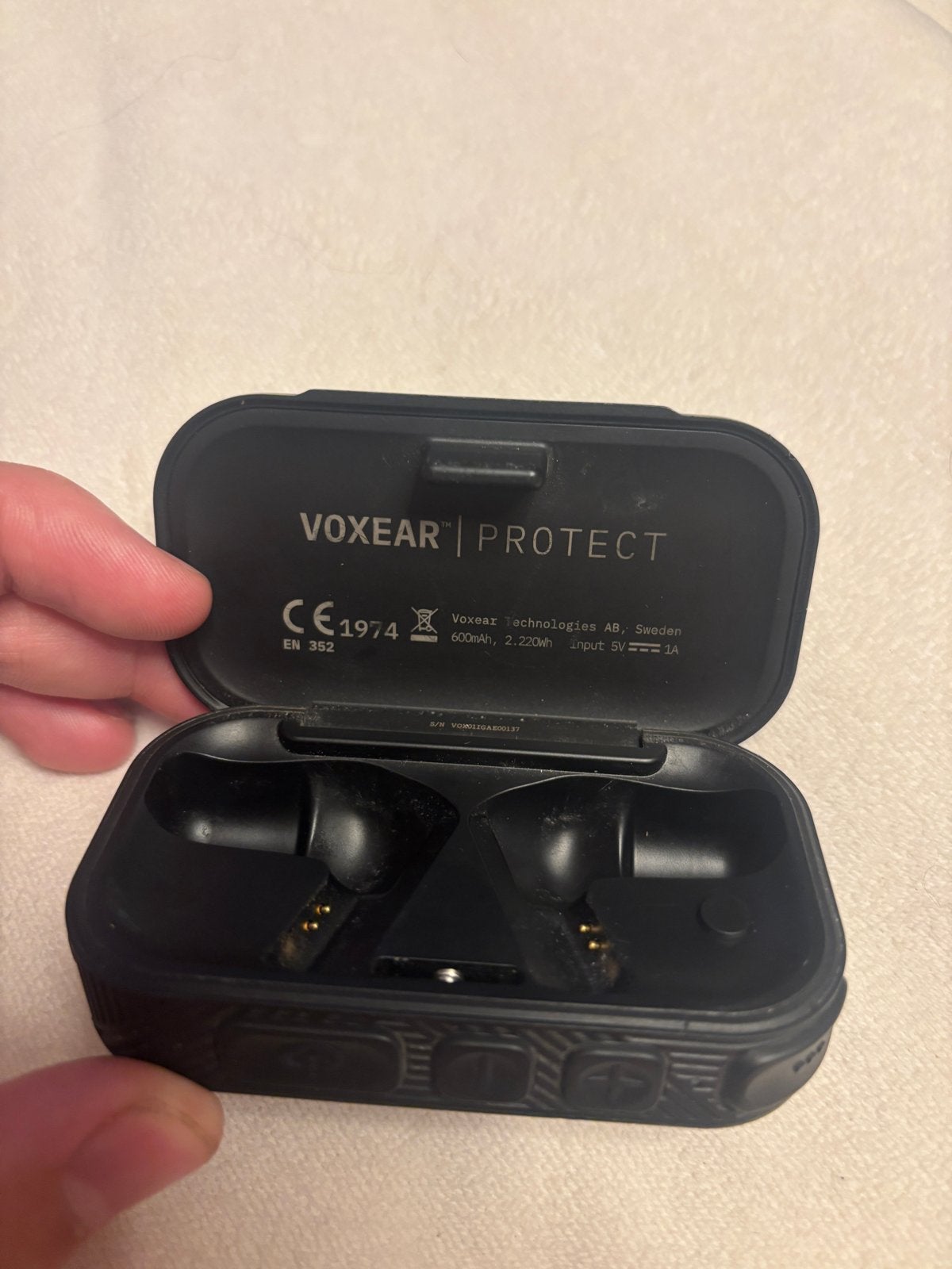Voxear Protect gehoorbescherming oordopjes met bluetooth, Overige merken, Gebruikt, Gehoorbeschermer, Ophalen of Verzenden