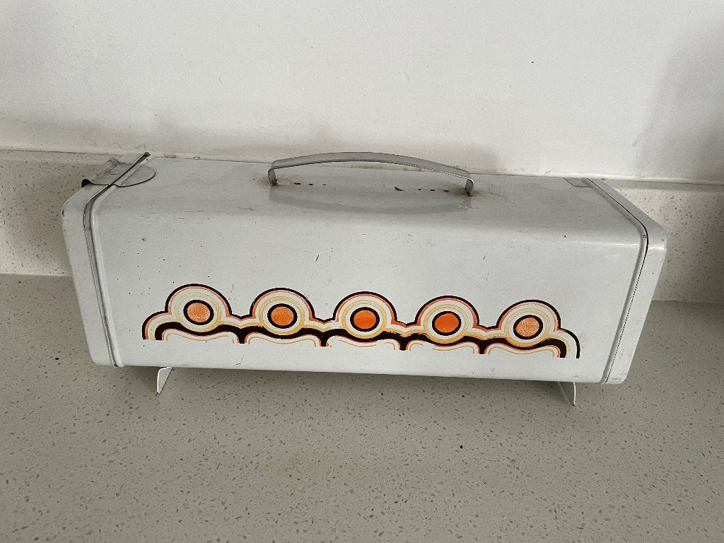 Vintage: trommel voor ontbijtkoek 33x10x10, Ophalen of Verzenden