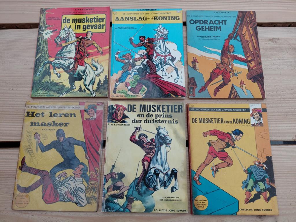 De Musketier - 6 stripboeken van L. & F. Funcken, Ophalen of Verzenden, Gelezen, L. & F. Funcken