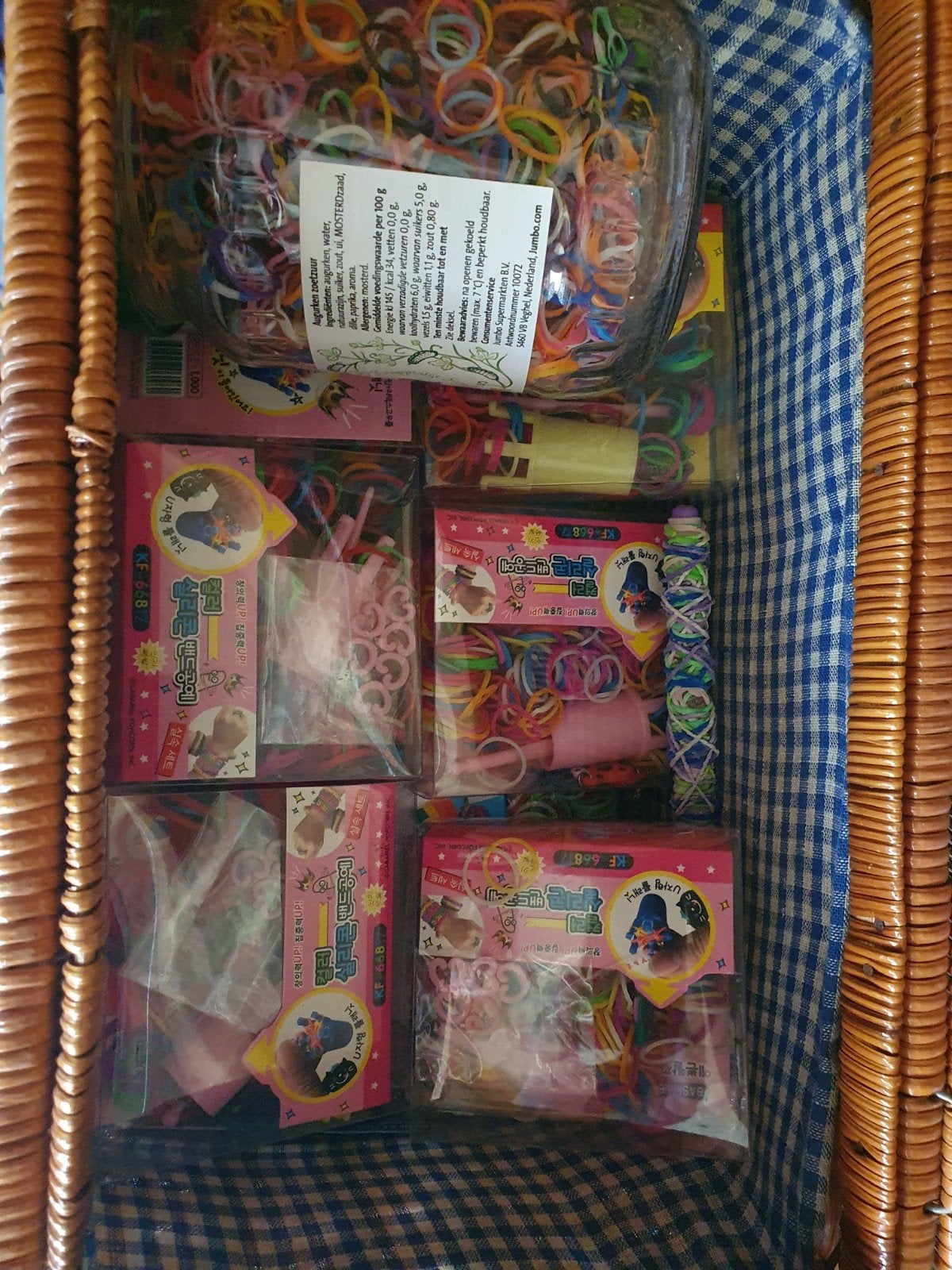 Grote set loom elastiekjes en accessoires, Ophalen, Gebruikt, Knutselen