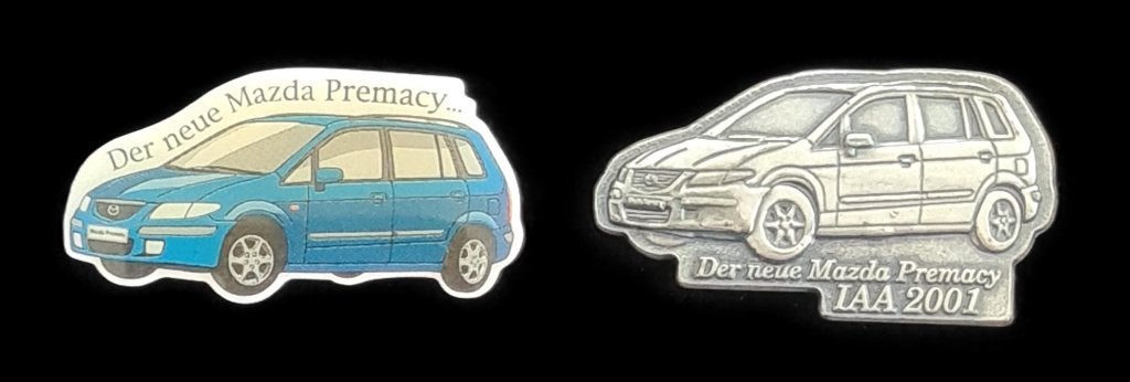 Mazda- Der neue Premacy pins (2), Verzenden, Nieuw, Transport, Speldje of Pin