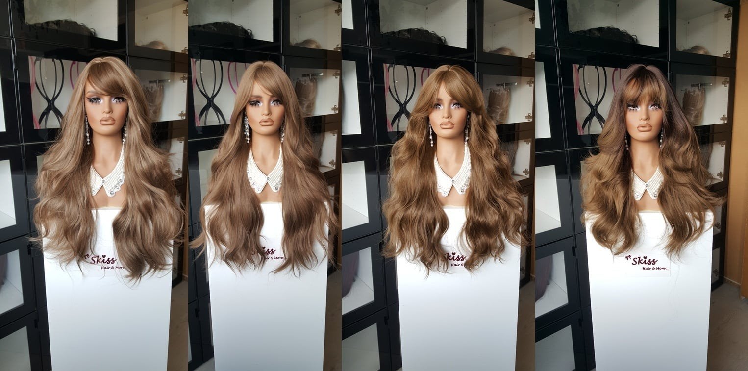 Nieuw - Pruik met Pony - Lok - Haar  - Wig - Pruiken -, Ophalen of Verzenden, Nieuw, Pruik of Haarverlenging