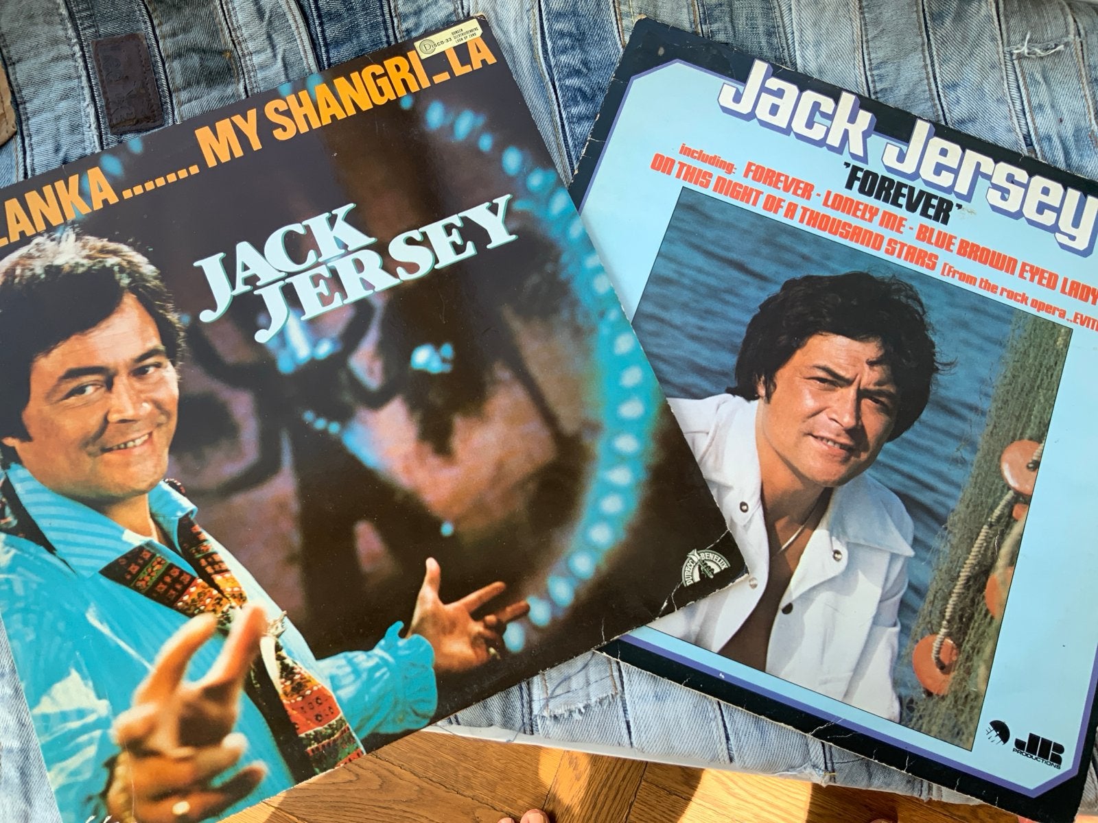 Jack Jersey LP's: 'Sri-Lanka... My Shangri-La' en 'Forever', Cd's en Dvd's, Vinyl | Pop, Gebruikt, Pop, LP, 12 inch, Ophalen of Verzenden