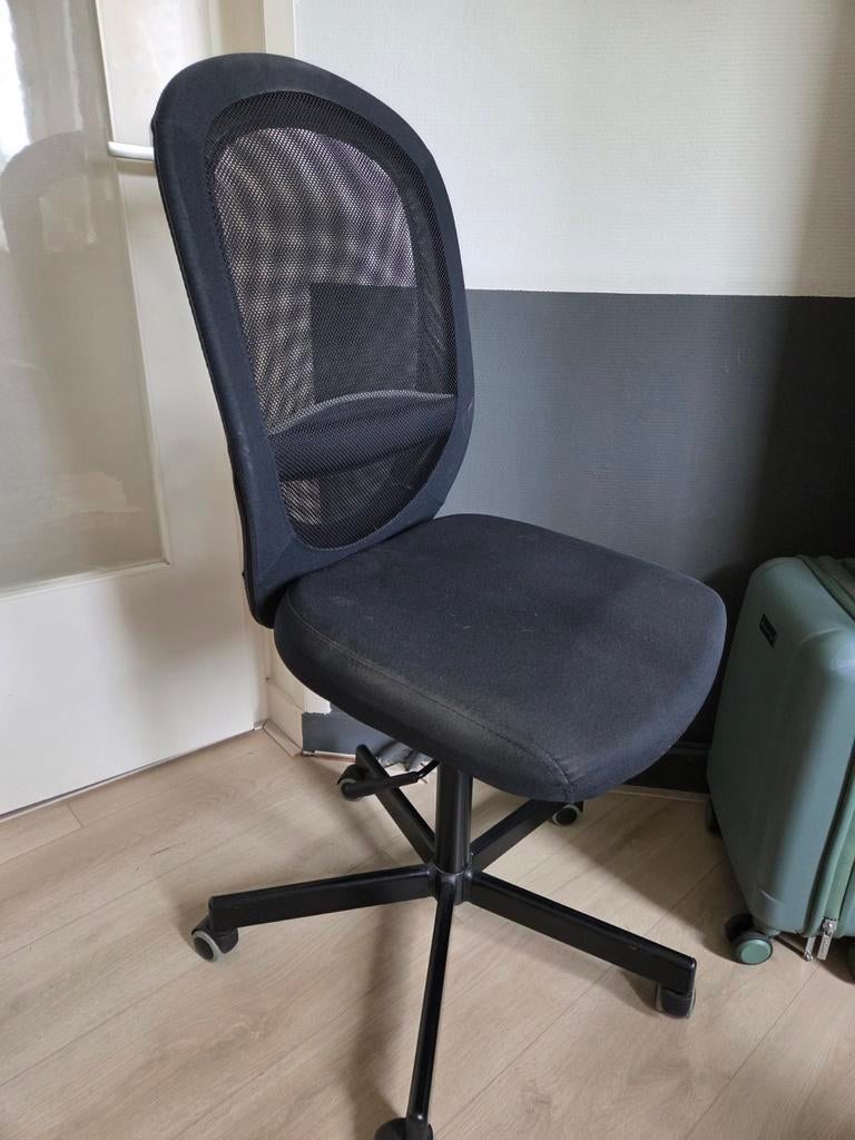 IKEA FLINTAN bureaustoel, zwart, Ophalen, Gebruikt, Zwart, Bureaustoel
