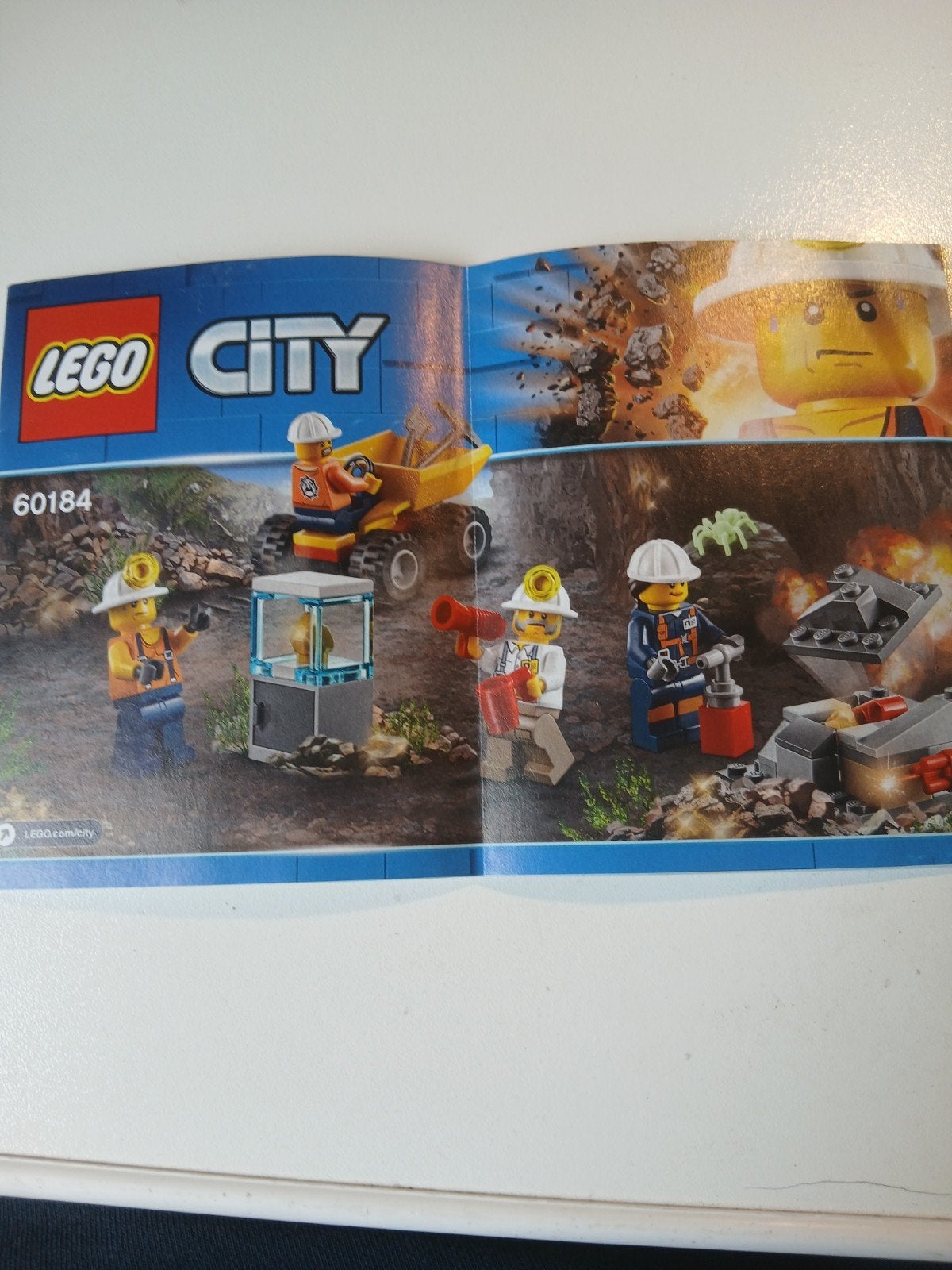 Mooie LEGO City Mijnwerkers set 60184 met instructies, City, Lego, Ophalen of Verzenden, Zo goed als nieuw