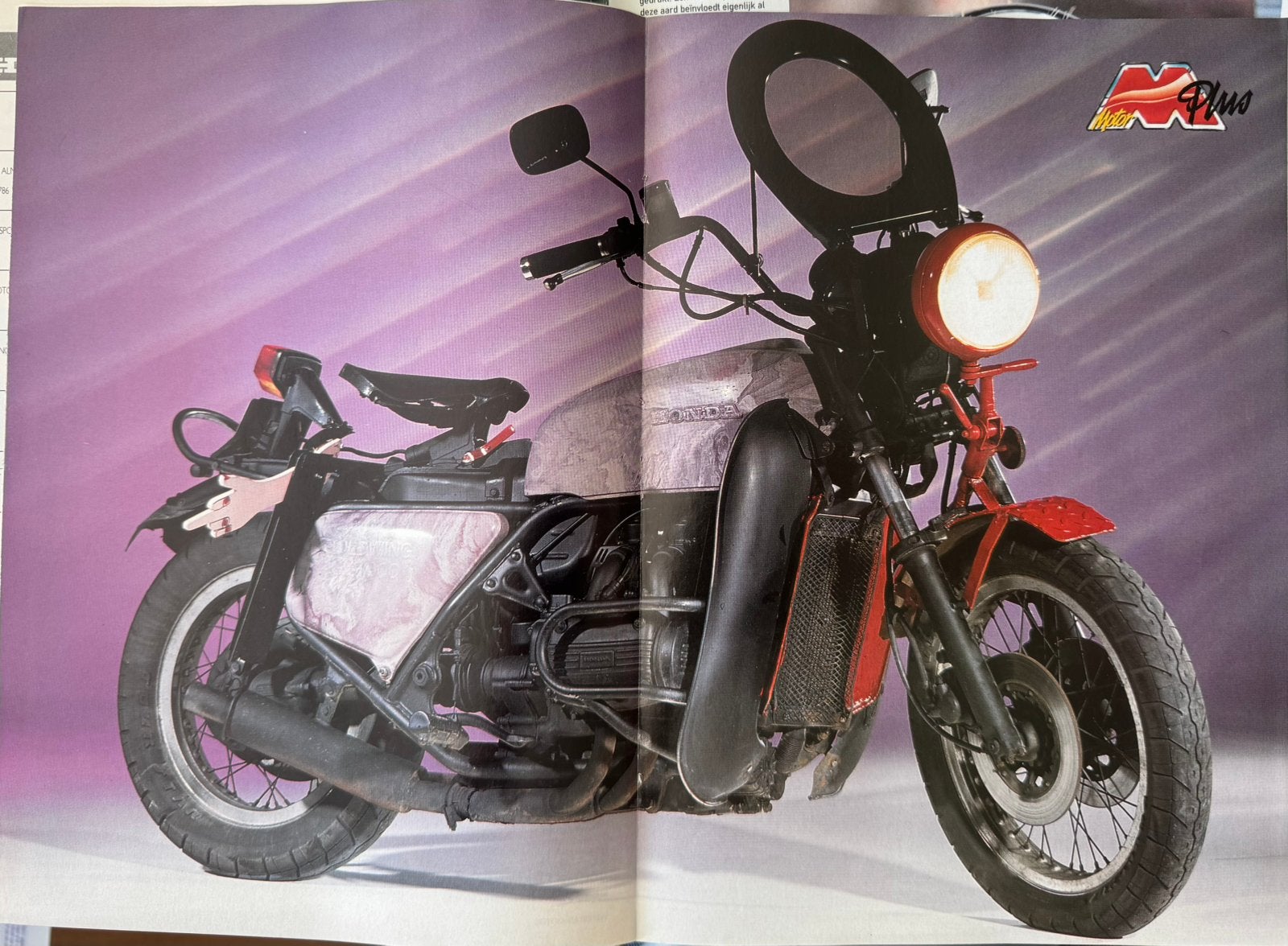 Poster Honda GoldWing ratbike GL1000, Verzenden, Zo goed als nieuw, Motoren