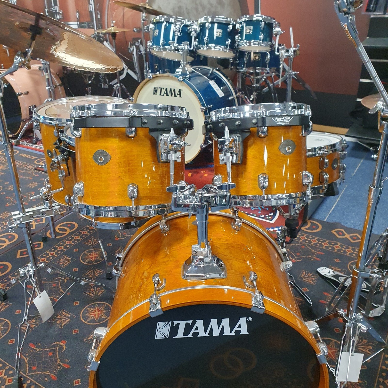 Tama Starclassic Honey Amber: compleet met hardware en snare, Muziek en Instrumenten, Ophalen of Verzenden, Zo goed als nieuw